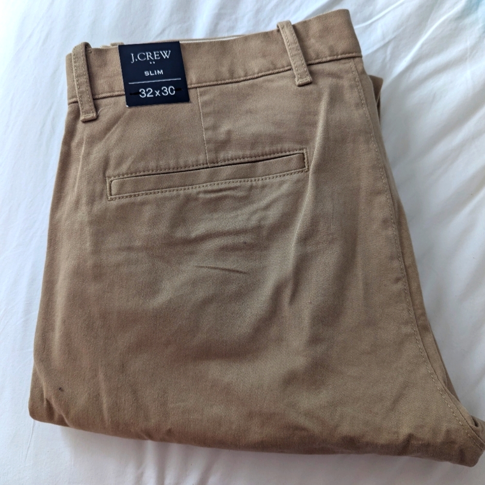 JCrew men's khaki pants slim